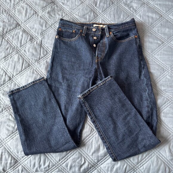 Levi's Wedgie Straight Fit Jeans (S27, 28L) - Picture 9 of 10